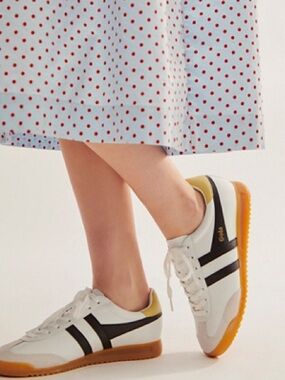 Gola White Leather and suede Sneaker